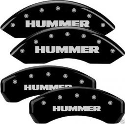2003-2009 Hummer H2 Black Caliper Covers with "HUMMER" engraved on all 4 covers