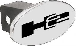 Elite Chrome Oval H2 Logo Hitch Cover