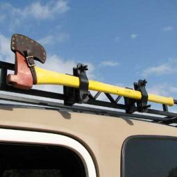 Hummer H2 H3 Single Ax or Shovel Mount Kit for Garvin Wilderness Roof Rack