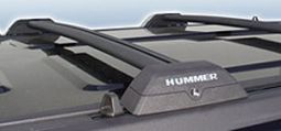 Steel C Hummer H3 Roof Rack Cross Bars Black Or Silver (OE Style)