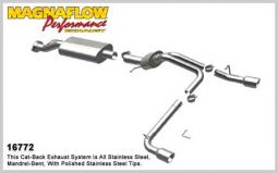 2007 + Hummer H2 SUV & SUT Stainless Steel Dual Split Exit Cat-Back Exhaust System by Magnaflow