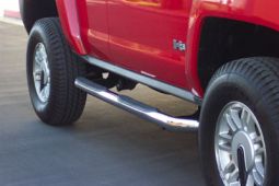 Steel C Hummer H3 Side Step Bars (Black Or Stainless Finish)