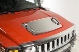 HPC H3 CHROME ABS HOOD DECK VENT COVER WITH HANDLES