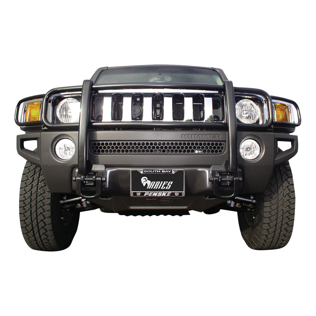 ARIES OFF ROAD Hummer H3 & H3T Grille Guard (Black Powder Coated 