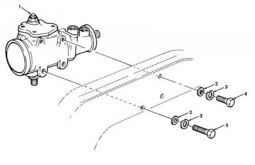 1992 to 2006 AM General Hummer H1 Power Steering Gear Box Hardware Kit