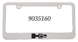 Elite Chrome Hummer H2 Logo License Plate Frame