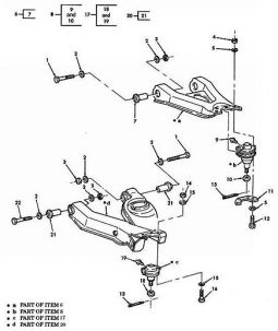 1992 to 2006 AM General Hummer H1 Upper Ball Joint