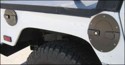 Predator Motorsports Hummer H1 Billet Locking Fuel Door Set Black