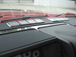 Pro One H2 Hummer Smooth Chrome Billet Interior Dash Vent Bezel Set