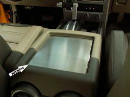 HPW Hummer H2 Brushed Stainless Steel Center Console Box Plate