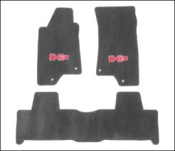 Predator Hummer H3 Logo Carpet Floor Mats F&R