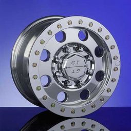 Cepek G.T. Hummer H1 17" x 8.5" Polished Simulated Beadlock Wheel