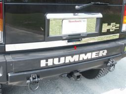 HPW Hummer H2 Stainless Steel 1 Piece Rear Accent Trim