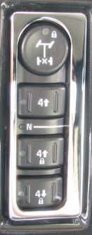 Manticore Hummer H2 Billet Chrome 4X4 Control Panel Bezel