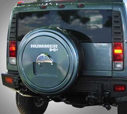 HUMMER H2 Logo Rigid Tire Cover With License Plate Provision, Color Matched (Official GM)