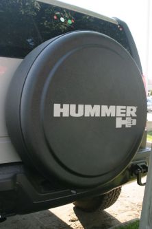 HUMMER H3 Rigid Rear H3 LogoTire Cover Unpainted (Official GM Licensed Product)