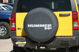 Hummer H3 Logo Soft Black Denim Tire Cover (Official GM Licensed Product)