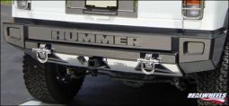 Real Wheels Hummer H2 Stainless Steel Rear Upper and Lower Bumper Overlay KitSave on complete set! p