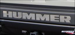 Real Wheels Hummer H2 Stainless Steel Rear Bumper Letter Inserts per 6pc