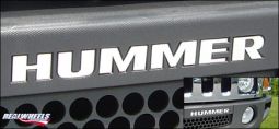 Real Wheels Stainless Steel Bumper Hummer Letters per 6pc