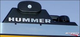 Real Wheels Hummer H2 & SUT Stainless Steel Crossbar Letter Inserts per pair