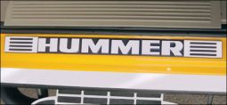 Real Wheels Hummer H2 & SUT Stainless Steel Door Sill Letter Overlays per 16pc