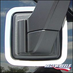Real Wheels Stainless Steel Side Mirror Bezels per pair