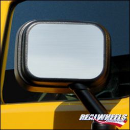 Real Wheels Hummer H2 & SUT Stainless Steel Side Mirror Back Plate per pair