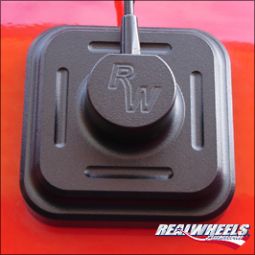 Real Wheels Billet Black Powder Coated Antenna Cover each