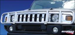 Real Wheels Hummer H2 & SUT Stainless Steel Standard Brush Guard Without Inserts