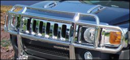 Real Wheels Hummer H3 Stainless Steel DoubleTier Brush Guard Without Inserts