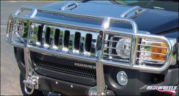 Real Wheels Hummer H3 Stainless Steel Double Tier Brush Guard With Inserts