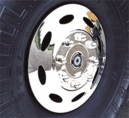 Rear Wheels Hummer H1 Stainless Steel Classic Series Wheel Cover Kit (Set Of 4) 5744658