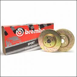BREMBO DRILLED BRAKE ROTORS FOR THE REAR OF A H2/SUT (PAIR)
