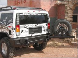 Predator Motorsports Hummer H2 Tire Carrier - Drop Down w/ opening assist