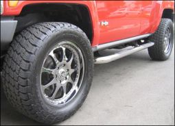 Predator Motorsports Hummer H3 Side Step Running Boards 304 Polished Stainless Steel