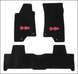 Predator Motorsports Hummer H3 Carpet Mat Set Red H3 Logo