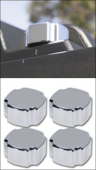 Pro One H2 Smooth Chrome Billet Roof Rack Knobs, Set.