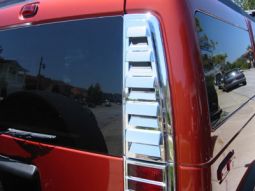 HPC CHROME ABS H2 TAIL LIGHT VENT COVERS