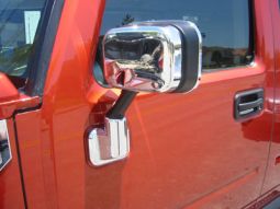 HPC 2003 TO 2005 H2/SUT CHROME ABS MIRROR COVER KIT